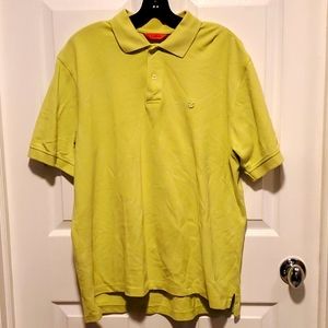IZOD Men's Yellow Green Polo Shirt - Size Medium